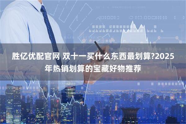 胜亿优配官网 双十一买什么东西最划算?2025年热销划算的宝藏好物推荐